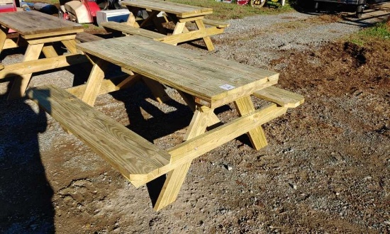 6' New picnic table