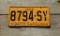 1966 License Plate