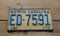 1972 License Plate