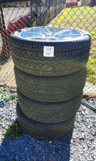 (4) Pantera 305/35R24 tires on chrome Dropstar