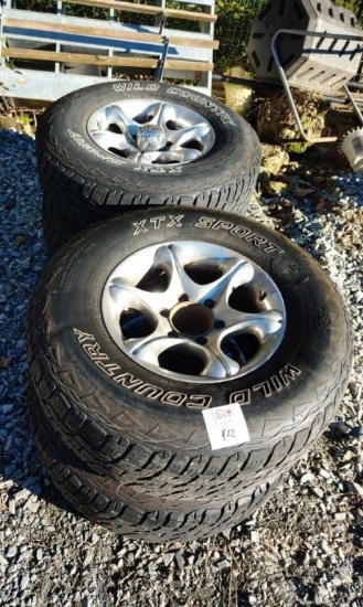 (4) 16" 6 lug wheels & tires