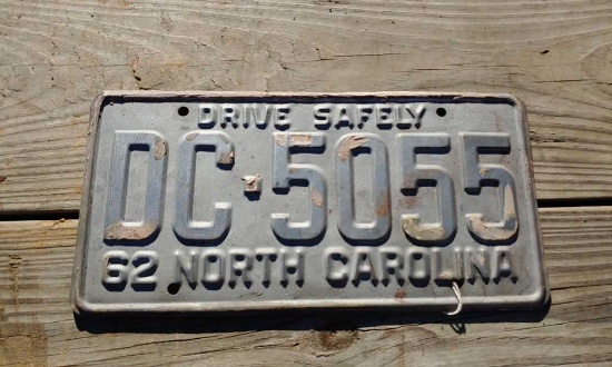 1962 License Plate