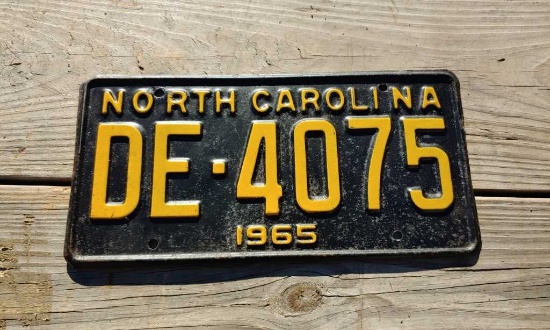 1965 License Plate