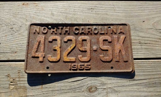 1965 License Plate