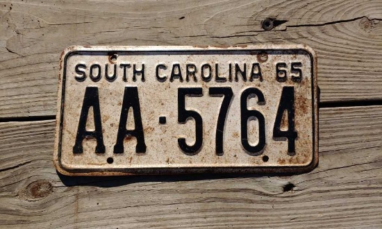 1965 License Plate