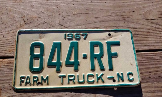 1967 License Plate