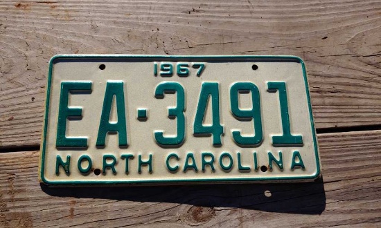 1967 License Plate