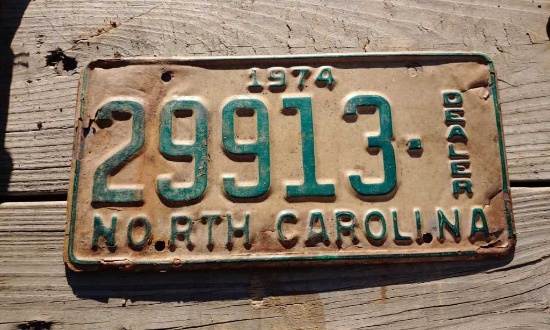 1974 License Plate