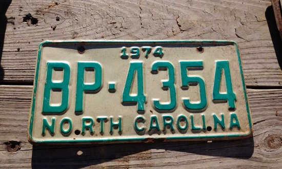 1974 License Plate