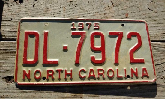 1975 License Plate