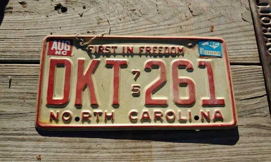 1975 License Plate