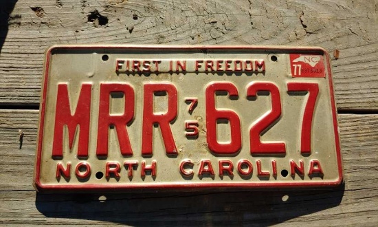1975 License Plate