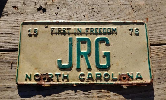1976 License Plate