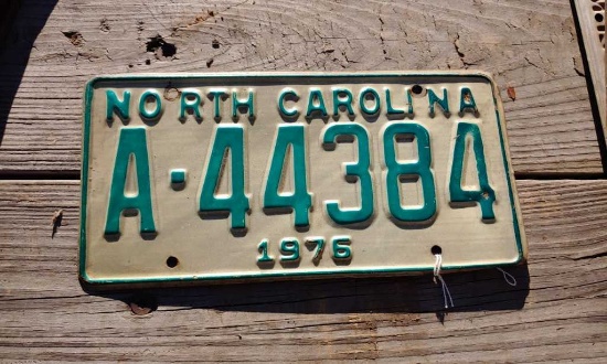 1976 License Plate