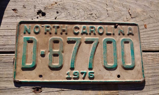 1976 License Plate
