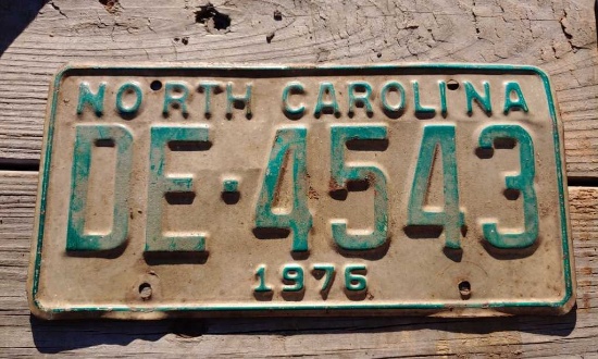 1976 License Plate