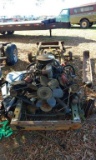 International Scout II Engine, trans, frame, and