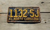 1961 License Plate