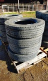 (4) truck tires 11R22.5