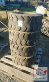 (4) Skidsteer loader tires