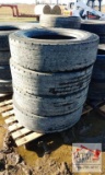 (4) truck tires 285/75R24.5