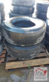 (2) truck tires 385/65R22.5