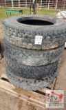 (4) Truck tires 11R22.5