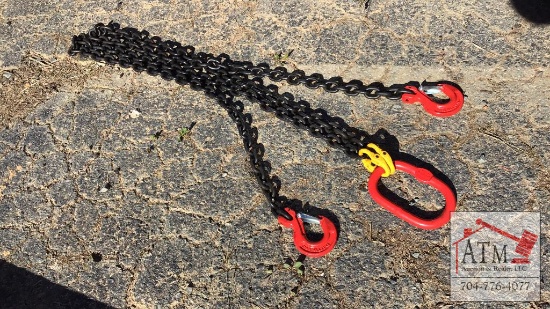 NEW 5/16" x 7' Double Chain Sling