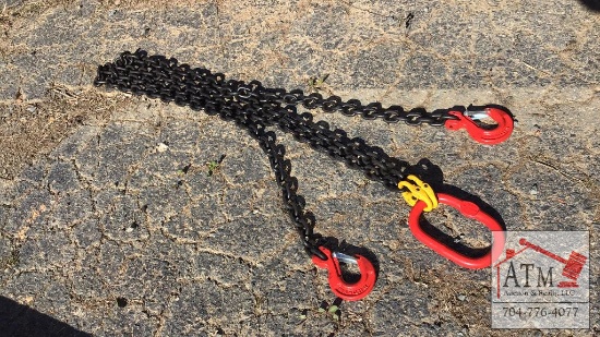 NEW 5/16" x 7' Double Chain Sling