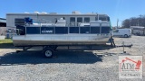 Lowe 185 Pontoon Boat - 90 HP
