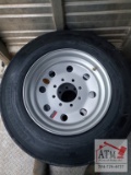(1) New 215/R75-17.5 16-Ply 8-Lug -Tire/Wheel Assy