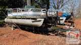 16' Polar Craft Pontoon Boat on Hustler Trailer