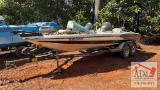 19' Triton Bass Boat on Trailer