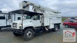 1999 GMC C7500 60’ Bucket Chip Truck