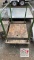 28.5” x 48” Wooden Rolling Cart with Rails