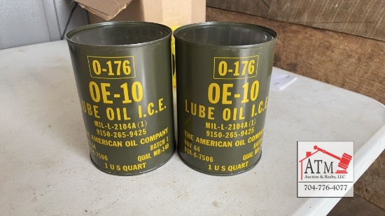 (2) Military Oil Cans - Nov 64