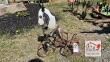 Metal Goat on Tricycle