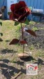 Metal Flower with Ladybug