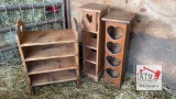 (3) Wooden Shelves