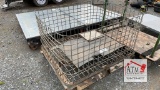 39.5” x 47” Rolling Metal Bin