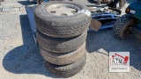 (4) 5-lug Chevy Wheels 235/75R15