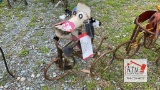 Metal Cow on Tricycle