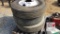 (3) 10-Lug 11R22.5 Tire Wheels