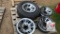 (4) 5 Lug Ford Ranger Wheels, 1 still on tire