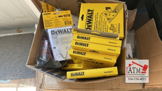 Box of Misc DeWalt Items