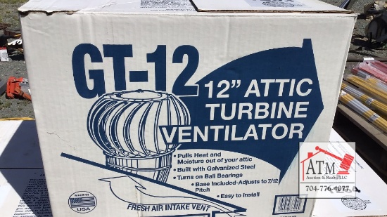 NEW 12" Attic Turbine Ventilator