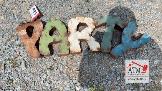 Metal Party Sign