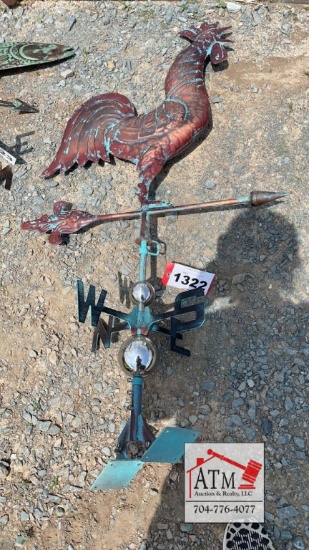 Metal Rooster Weathervane