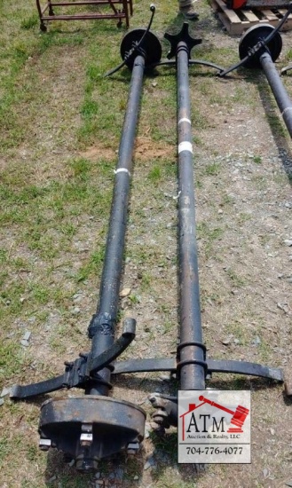 (2) Trailer Axles- 1 With Brake