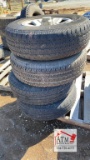 (4) 5 Lug 225/75R16 Tires